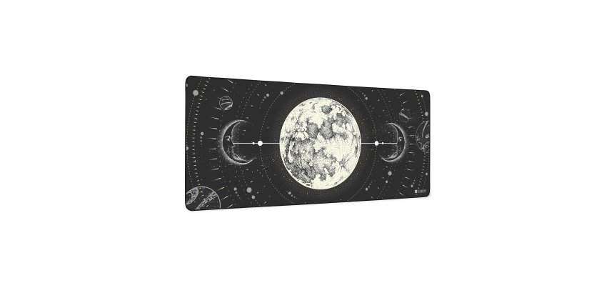 Alfombrilla de escritorio XL Lunar 90 x 40 cm Subblim