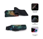 Alfombrilla de escritorio XL con luz LED RGB León 80 x 30 cm Subblim