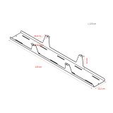 Horizontal extra-open universal cable duct L 120 cm x W 15 x H 12 cm