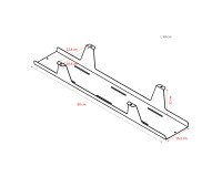 Kabelgoot horizontaal extra open universeel L 90 cm x D 15 x H 12 cm