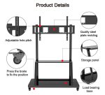 Carrello con mensola per monitor/TV 55-100"