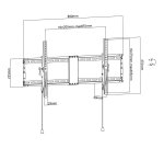 Supporto inclinabile LED/LCD 43-90 nero - sgancio facile