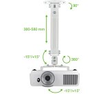 Staffa a soffitto per Videoproiettori regolabile 380-580 mm