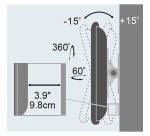 Supporto da muro LCD 13-30 nero