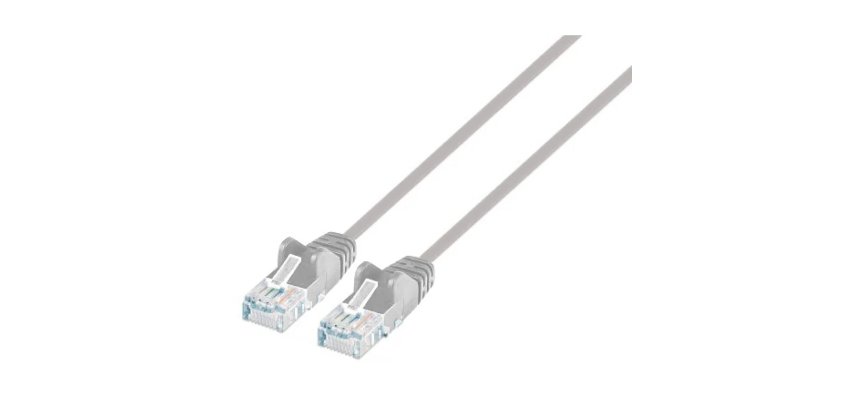 Cavo patch UTP Cat.6 SLIM 0,5mt grigio