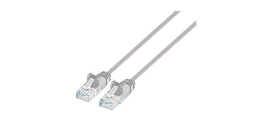 Cavo patch UTP Cat.6 SLIM 0,5mt grigio