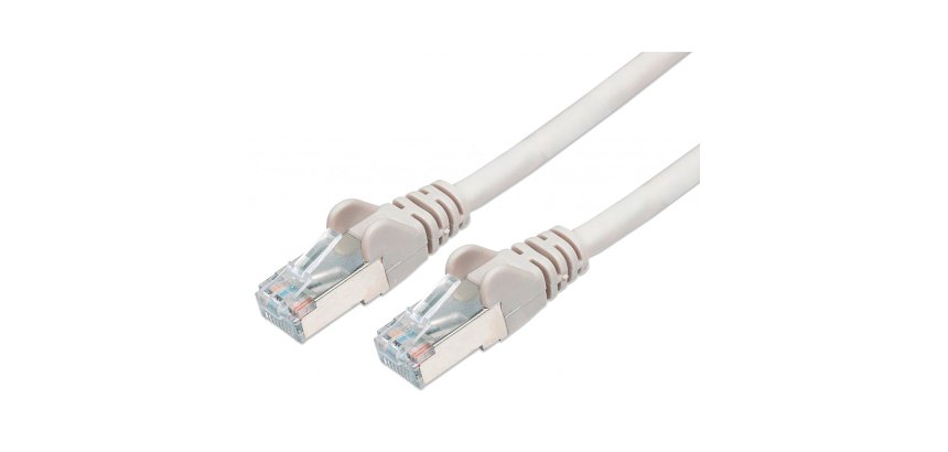 Cavo patch S/FTP LSZH C6A 0,5MT bianco