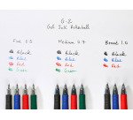 Stylo roller Pilot G2+ rétractable pointe 0,7 mm écriture moyenne - Pochette de 4