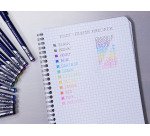 Stylo feutre Pilot Frixion Fineliner pointe 1,3 mm - Ecriture fine - Etuis de 4 couleurs asorties