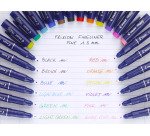 Stylo feutre Pilot Frixion Fineliner pointe 1,3 mm - Ecriture fine - Etuis de 4 couleurs asorties