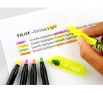 Surligneur Pilot FriXion effaçable pointe biseautée jaune