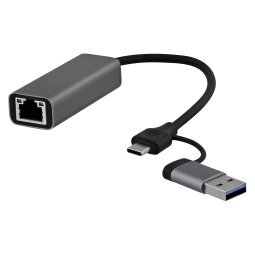 Adaptador USB-C y USB-A a RJ45 TnB