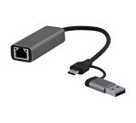 Adaptador USB-C y USB-A a RJ45 TnB