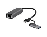 Adaptador USB-C y USB-A a RJ45 TnB