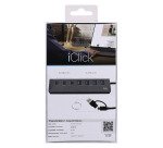 Hub USB-C/A de aluminio 7 en 1 TnB 3.0  (3x USB-C + 4x USB-A 3.0) con adaptador USB-A y C