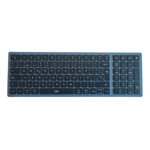 Teclado inalámbrico recargable Bluetooth ultrafino multidispositivo TnB Qwerty
