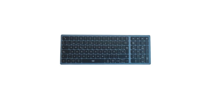 Teclado inalámbrico recargable Bluetooth ultrafino multidispositivo TnB Qwerty