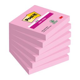 Foglietti colorati Post it Super Sticky colorati 76x76 mm 90 fogli 6 unità