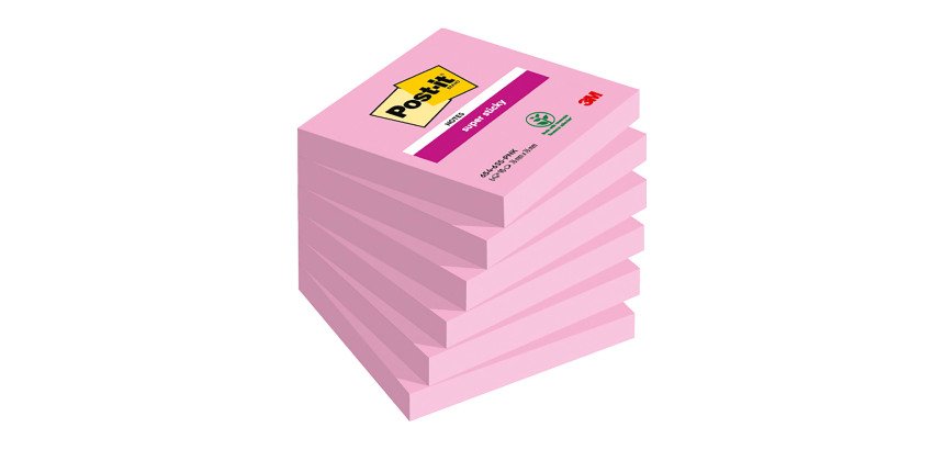 Foglietti colorati Post it Super Sticky colorati 76x76 mm 90 fogli 6 unità