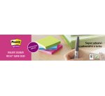 2+1 Confezioni Post-it super sticky Rosa 76 x 76 mm 90 ff 6 unità 1 confezione in omaggio