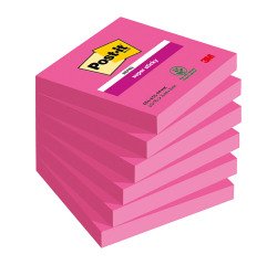 Foglietti colorati Post it Super Sticky colorati 76x76 mm 90 fogli 6 unità