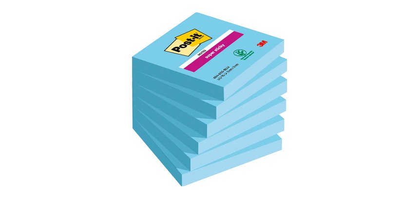 Foglietti colorati Post it Super Sticky colorati 76x76 mm 90 fogli 6 unità