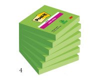 Foglietti colorati Post it Super Sticky colorati 76x76 mm 90 fogli 6 unità