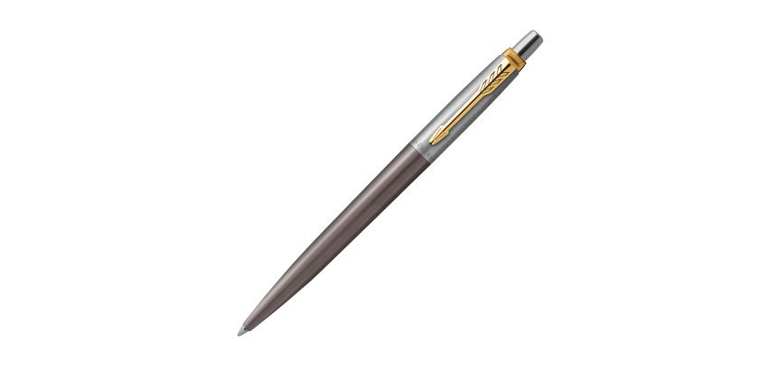 Bolígrafo retráctil Parker Jotter Grey GT, punta de 1 mm, escritura media