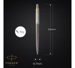 Bolígrafo retráctil Parker Jotter Grey GT, punta de 1 mm, escritura media