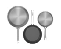 Berghoff Lot de 3 Poêles à frire
