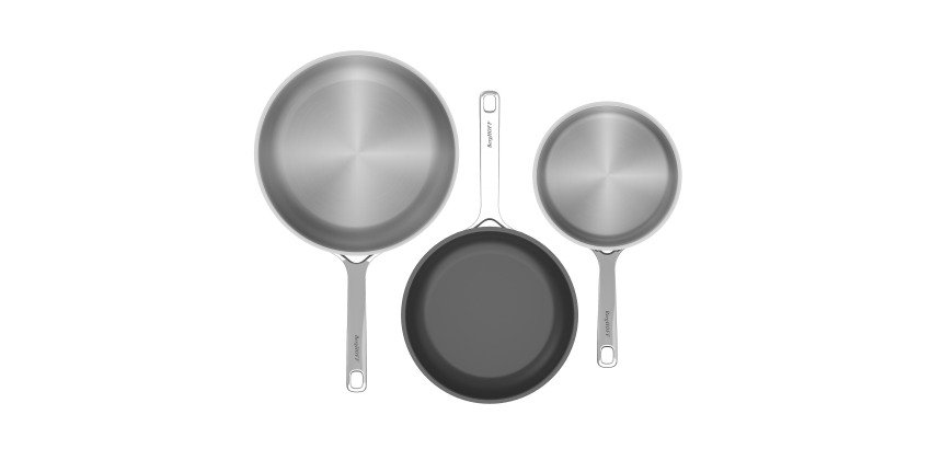 Berghoff Set of 3 Frying Pans