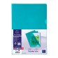 Chemise coin plastique Exacompta A4 PVC 13/100e transparente colori vert - Paquet de 10
