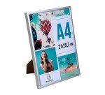 Cadre photo aluminium A4 - Argent