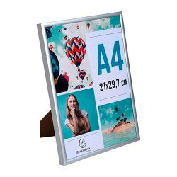 Cadre photo aluminium A4 - Argent