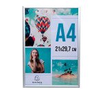 Cadre photo aluminium A4 - Argent
