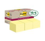 Confezione convenienza Foglietti Post-it Super Sticky Giallo Canary in carta riciclata 76x76 mm 14 + 4 omaggio 70 fogli
