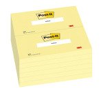 Post-it Sticky Notes 127 x 76 mm Canary Yellow 12 Pads of 100 Sheets