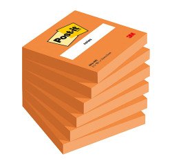 2+1 Confezioni Post-it adesivo standard arancioni 76 x 76 mm 100 ff 6 unità 1 confezione in omaggio