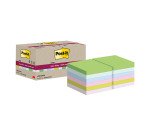 Foglietti Post-it Super Sticky Assortiti in carta riciclata 47,6 x 47,6 mm 70 fogli