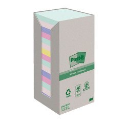 Post-it in carta riciclata Assortiti 76 x 76 mm 16 unità