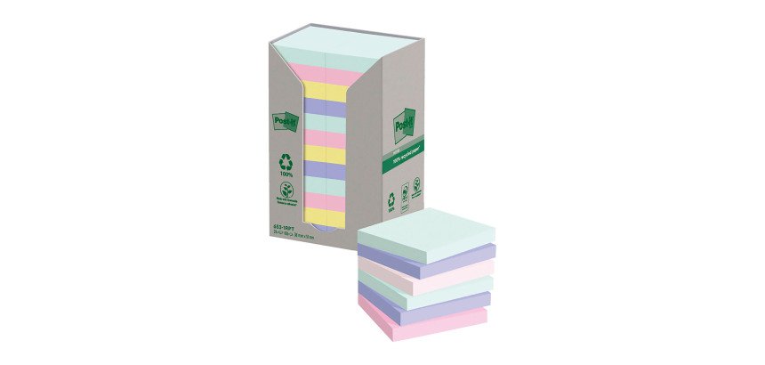 Post-it in carta riciclata Assortiti 51 x 38 mm 24 unità