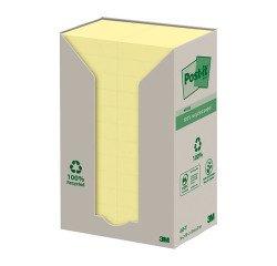 Post-it in carta riciclata Giallo Canary 51 x 38 mm 24 unità