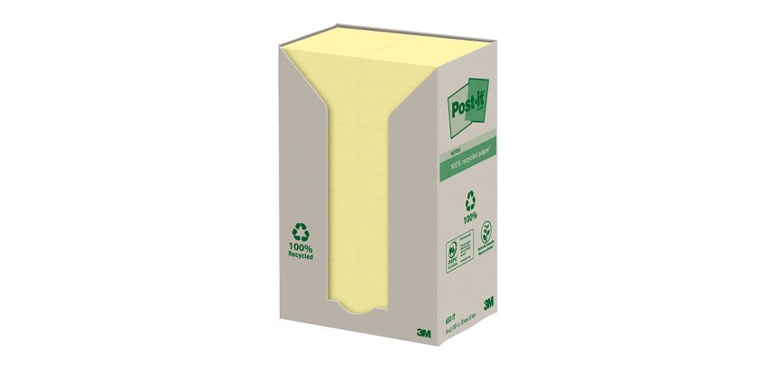 Post-it Sticky Notes 51 x 38 mm Yellow 24 Pieces of 100 Sheets