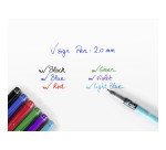 Stylo feutre Pilot V-Sign Pen couleurs assorties 2 mm - Pochette de 6