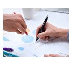 Stylo bille Pilot Acroball rétractable pointe moyenne - écriture moyenne