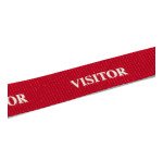 Durable Cordoncino in tessuto VISITOR con moschettone - Confezione da 10