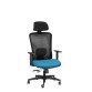 Sedia ergonomica semidirezionale 821 Sealife con poggiatesta e braccioli 1D