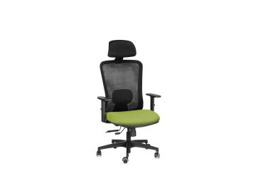 Sedia ergonomica semidirezionale 821 Sealife con poggiatesta e braccioli 1D