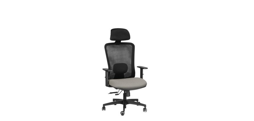 Sedia ergonomica semidirezionale 821 Sealife con poggiatesta e braccioli 1D