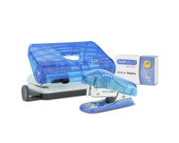 Mini agrafeuse de bureau et perforateur Rapesco - agrafes 24/6 et 26/6 - capacité 12 feuilles